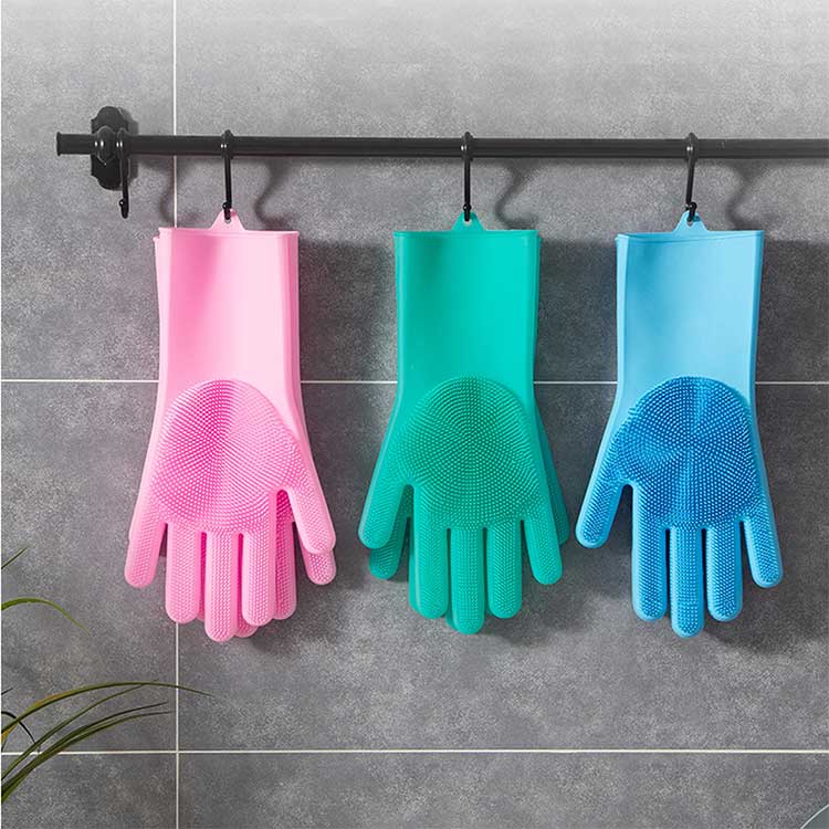 Premium Silicone Cleaning Gloves (Multi color)