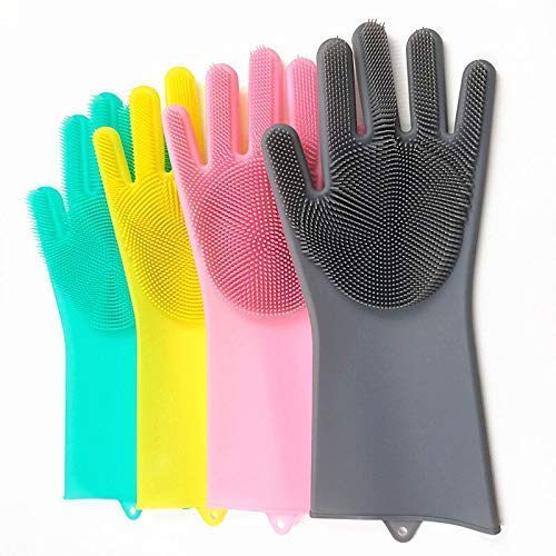 Premium Silicone Cleaning Gloves (Multi color)