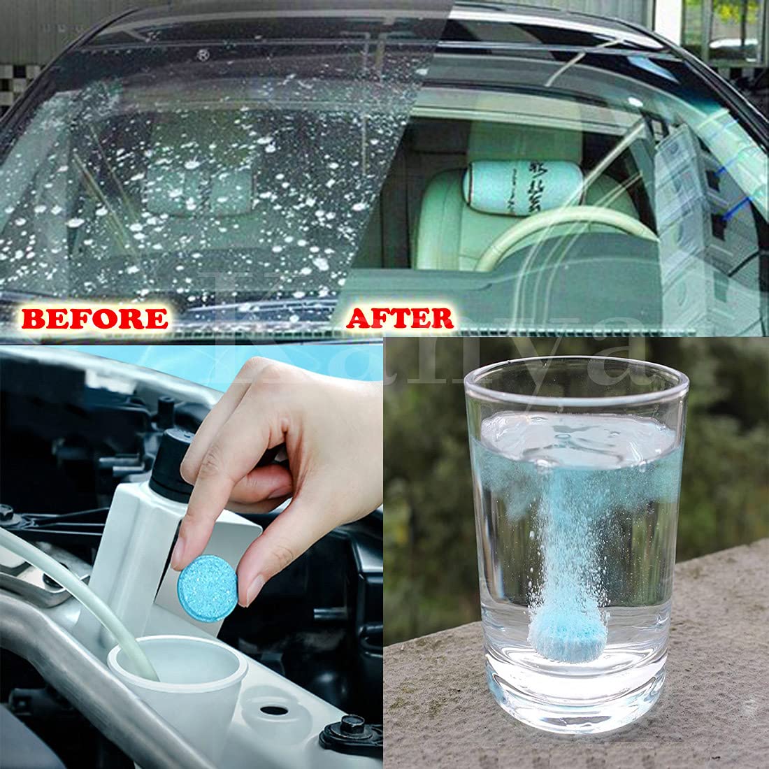 Car Windshield Cleaning Tablet