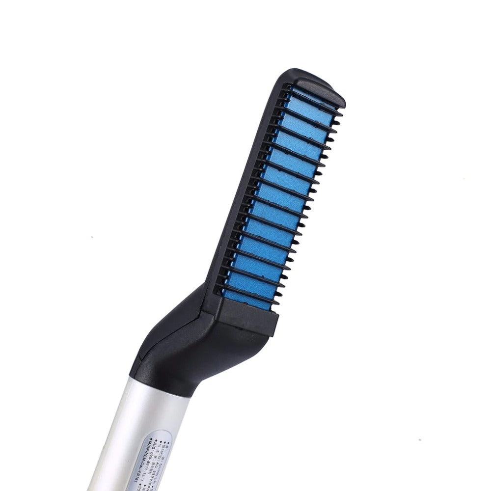 Men's Beard Straightener and Hair Comb Curling